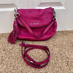 Michael Kors Bedford Hot pink Crossbody Purse